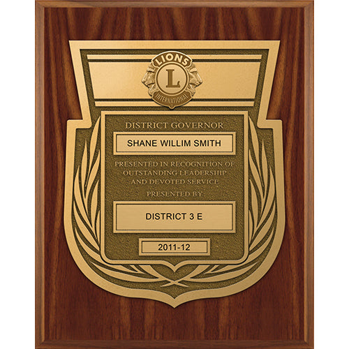 DISTRICT GOVERNOR PLAQUE