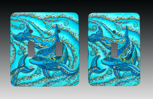 Dolphin Play Light Switch Cover