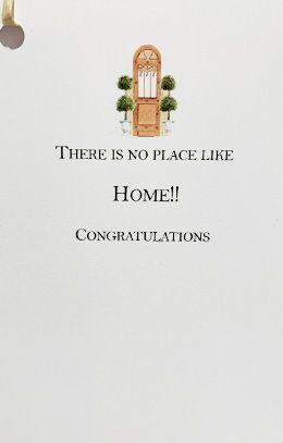 Door With Topiaries Housewarming Greeting Card