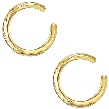Earcuff gold strukturiert