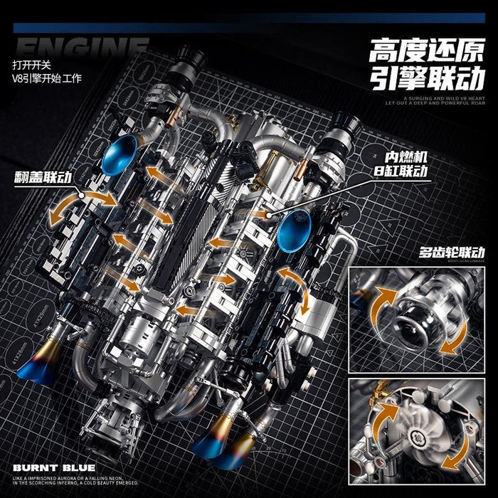 Eikee Engi Piston V8 Engine