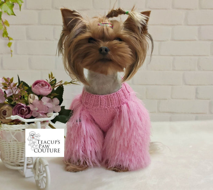 Elegance in Fluff Doggie Sweater