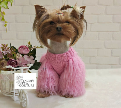 Elegance in Fluff Doggie Sweater