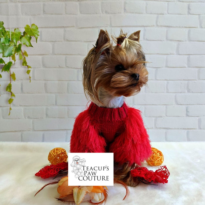 Elegance in Fluff Doggie Sweater