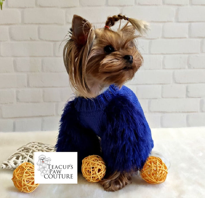 Elegance in Fluff Doggie Sweater