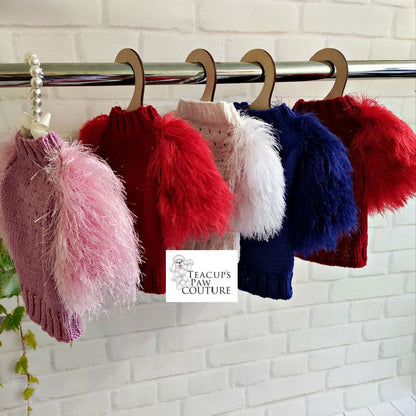 Elegance in Fluff Doggie Sweater