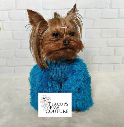 Elegance in Fluff Doggie Sweater