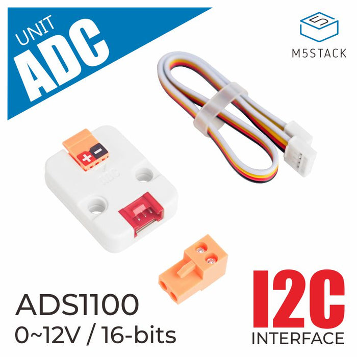 ADC I2C Unit (ADS1100) - m5stack-store