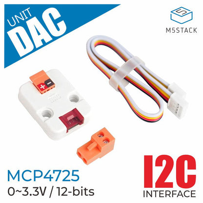 DAC Converter Digital to Analog I2C Unit (MCP4725) - m5stack-store