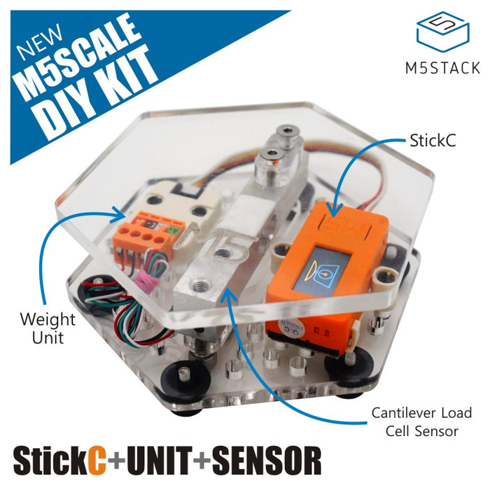 M5SCALE Digital Scale DIY KIT with Controller - m5stack-store