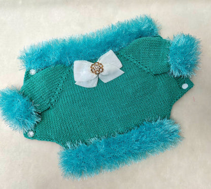 Eyelash Fringe Doggie Sweater