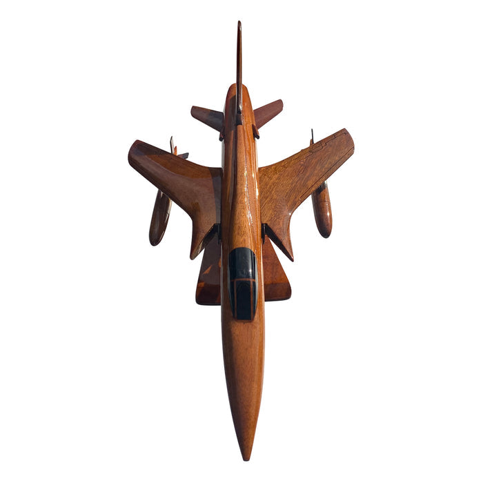 F-105 ( F105 ) Thunderchief Mahogany Wood Desktop Airplane Model