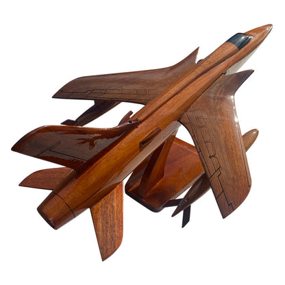 F-105 ( F105 ) Thunderchief Mahogany Wood Desktop Airplane Model
