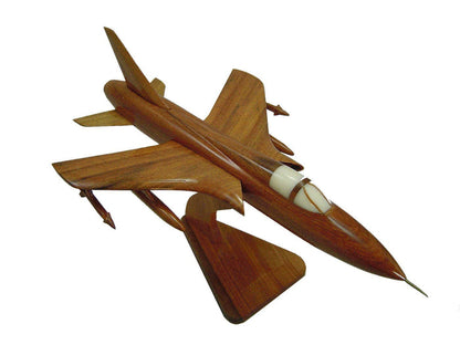 F-105 ( F105 ) Thunderchief Mahogany Wood Desktop Airplane Model