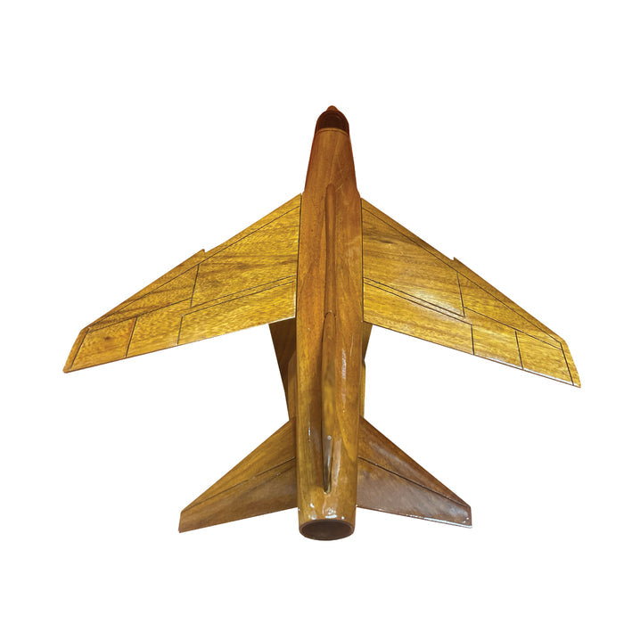 F-8 ( F8 ) Crusader Mahogany Wood Desktop Airplane Model