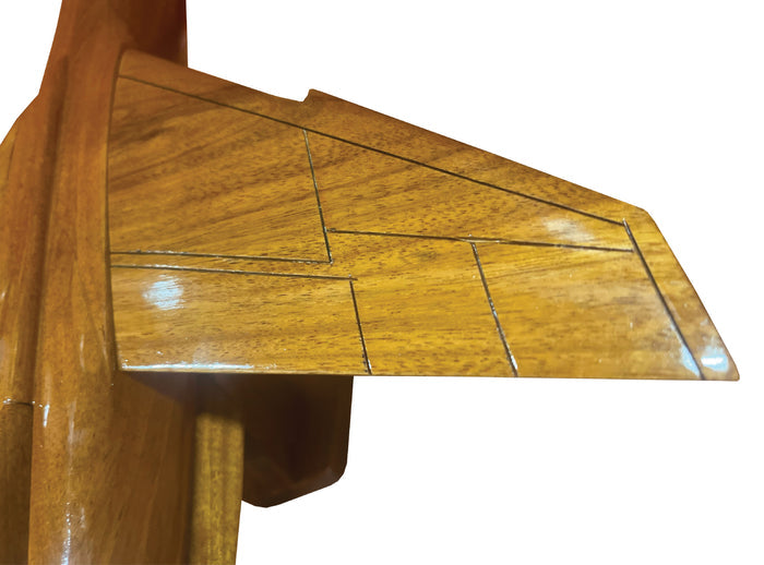 F-8 ( F8 ) Crusader Mahogany Wood Desktop Airplane Model