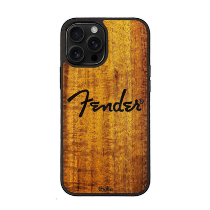 FenderbyThalia Fender Hawaiian Koa Spaghetti Logo | iPhone case – product image 2