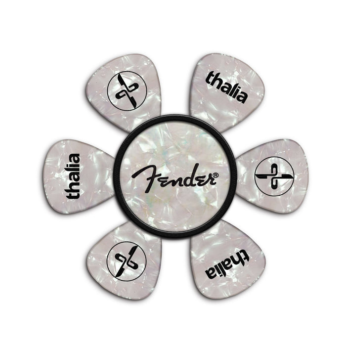 FenderbyThalia Fender Mother of Pearl Spaghetti Logo | Pick Puck 2.0