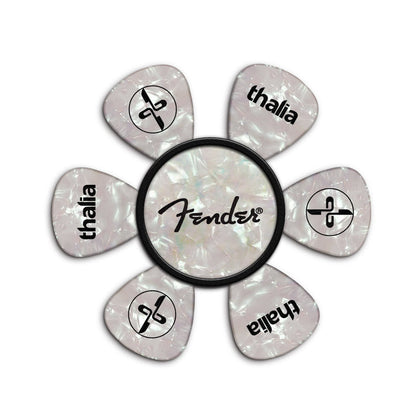 FenderbyThalia Fender Mother of Pearl Spaghetti Logo | Pick Puck 2.0