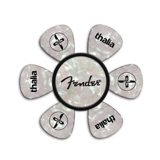 FenderbyThalia Fender Mother of Pearl Spaghetti Logo | Pick Puck 2.0
