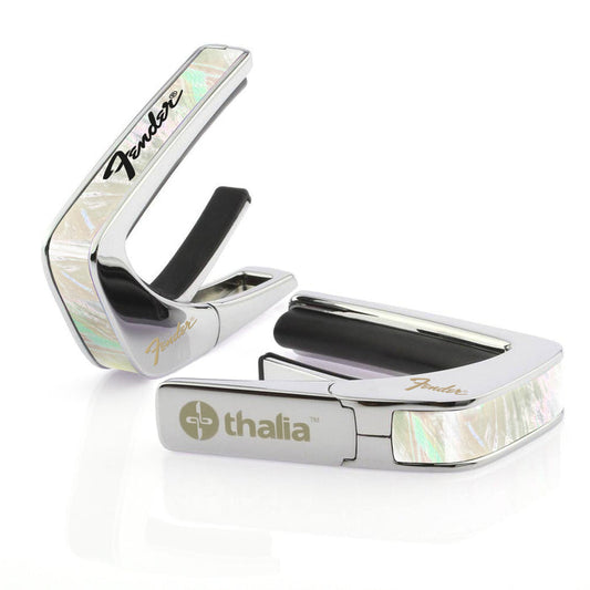FenderbyThalia Fender Mother of Pearl with Black Perine Logo | Officially Licensed Capo