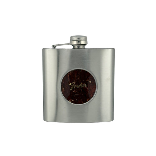 FenderbyThalia Fender Perine Logo on Tortoise Shell Whiskey Flask