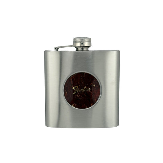 FenderbyThalia Fender Perine Logo on Tortoise Shell Whiskey Flask