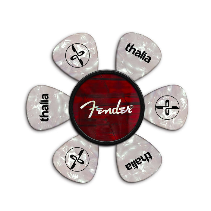 FenderbyThalia Fender Red Angel Wing Spaghetti Logo | Pick Puck 2.0