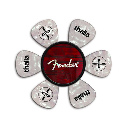 FenderbyThalia Fender Red Angel Wing Spaghetti Logo | Pick Puck 2.0