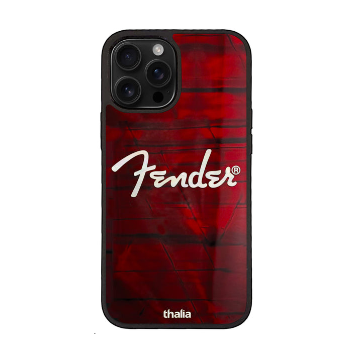 FenderbyThalia Fender Red Shell Spaghetti Logo | iPhone case – product image 2