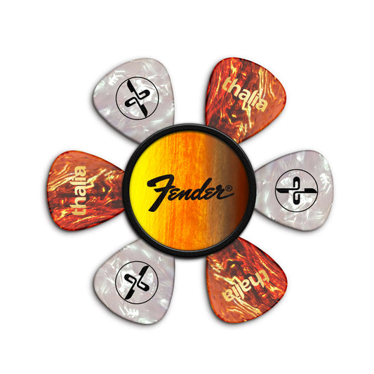 FenderbyThalia Fender Sunburst Black Perine Logo | Pick Puck 2.0