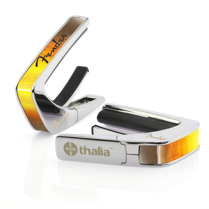 FenderbyThalia Fender Sunburst with Black Spaghetti Logo | Officially Licensed Capo