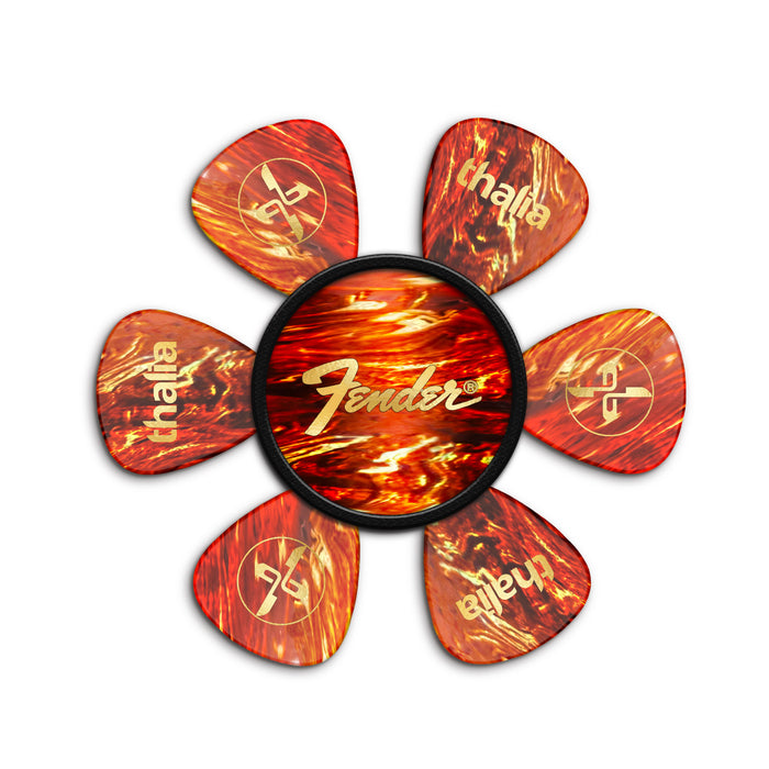 FenderbyThalia Fender Tortoise Shell Perine Logo | Pick Puck 2.0