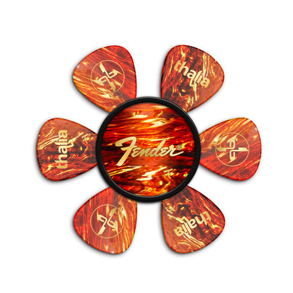 FenderbyThalia Fender Tortoise Shell Perine Logo | Pick Puck 2.0