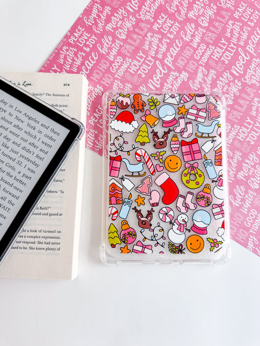 Festive Doodles Kindle Case