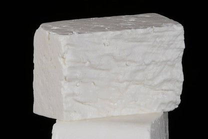 Feta cheese from Pure Luck Dairy, Dripping Springs, TX, fresh pasteurized goat milk.