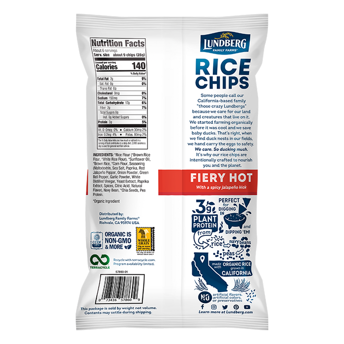 Fiery Hot Rice Chips