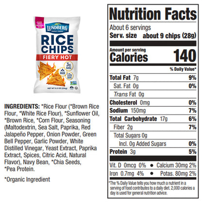 Fiery Hot Rice Chips