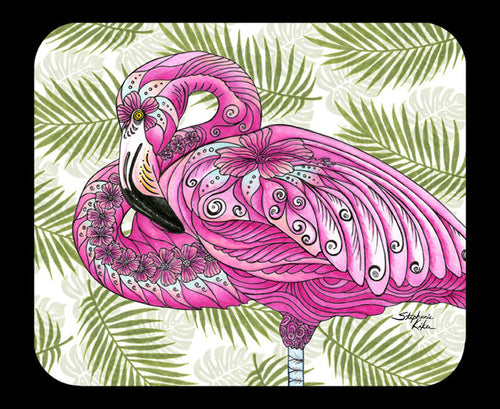 Flamingo Flowers Mousepad