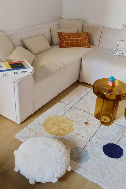 FLOOR CUSHION BUBBLY NATURAL - Rugs by Roo