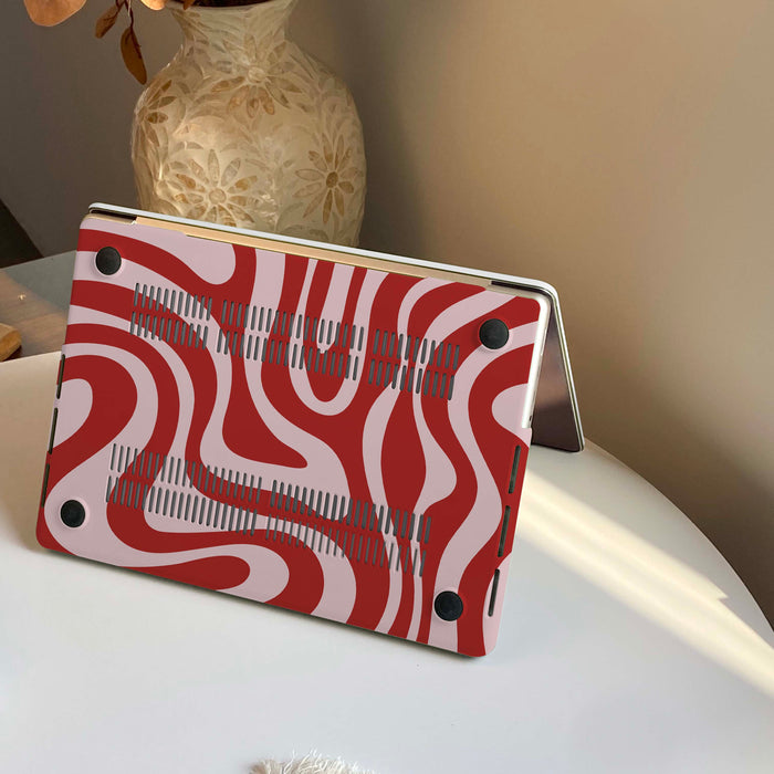 Flowing Color  | Macbook Case - Red