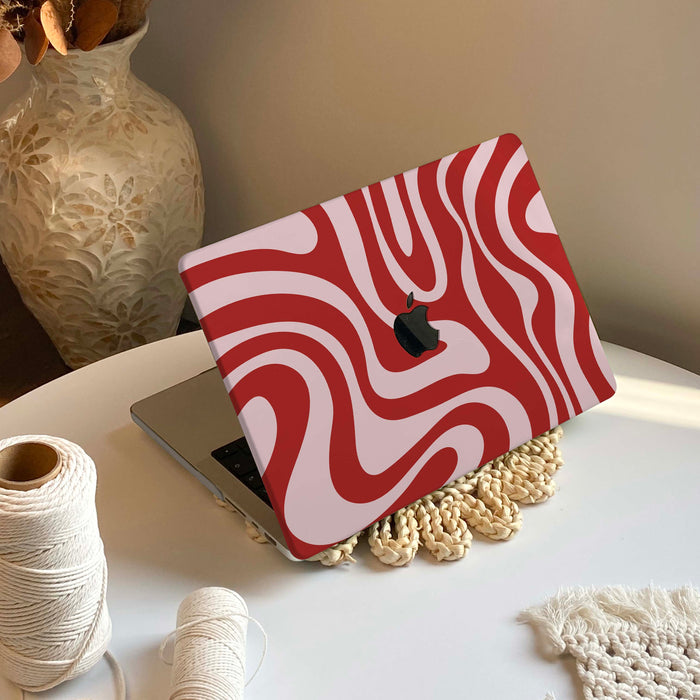 Flowing Color  | Macbook Case - Red