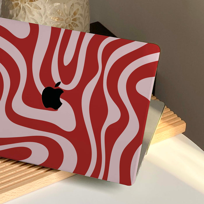 Flowing Color  | Macbook Case - Red