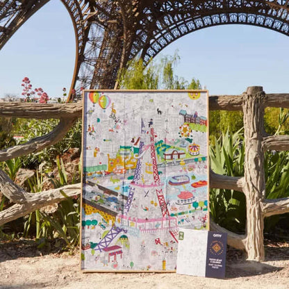 Eiffel Tower Giant Coloring Poster by OMY