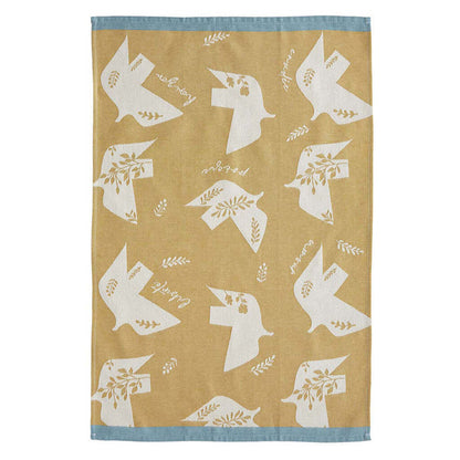 Poetic Flight (L'Envolée Poétique) French Jacquard Cotton Dish Towel by Coucke