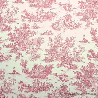 French Provencal tablecloth - Acrylic-coated cotton - 59" square - Pastorale red | L'Ensoleillade