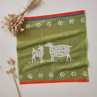 French terry towel - Cotton - Square - Sheep | Coucke
