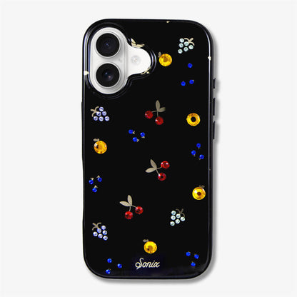 Fruit Gems iPhone Case - Black