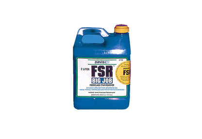 Blue container labeled 'FSR Big Job' on a white background davis marine services