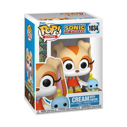 Funko POP & Buddy! Games: Sonic the Hedgehog - Cream with Cheese Vinyl Figure